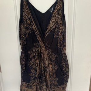 Black & Gold Romper